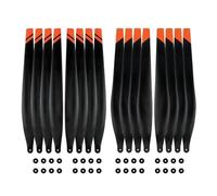 JfdLbv 16pcs Carbon Fiber Propellers Nylon Propellers R5413 R5415 Blade CW CCW Props Drone FIT For T40 T50(Nylon blades(BLACK))