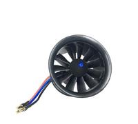 JfdLbv 1pcs 64mm Plane With 11 Blades Ducted Fan 4S 3500KV 3S 3900KV 50A FIT For RC Jet Airplane Plane(Only 3900KV Motor)