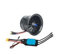 JfdLbv 1pcs 70mm 12blades 4S 3300KV 6S 2300KV About 2200G Thrust Airplane RC Model Plane FIT For EDF(2300KV 80A ESC)