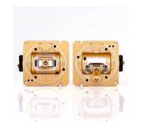 JfdLbv 1pcs AG01 Full CNC Throttle MKII Series Colorful 2pcs Set FIT For TX16S(Gold)