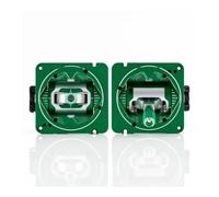 JfdLbv 1pcs AG01 Full CNC Throttle MKII Series Colorful 2pcs Set FIT For TX16S(Green)