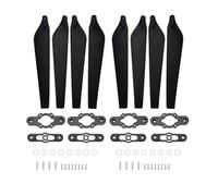 JfdLbv 2880 Carbon Propeller Aircraft Foldable Blade Accessory Paddle Clamp Repair Drone For E5000(Black Props 8pcs)
