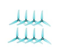 JfdLbv 4Pairs F5 5140 5 Inch 3 Blade Tri-blade Propeller With 5mm Mounting Racing 5inch Drones FIT For FPV(4Pairs F5 Blue)