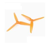 JfdLbv R38 5.1Inch 3 Blade Colorful Racing Propeller HeadsUp Collaboration Drones For FPV(5.1Inch 2Pairs Orang)