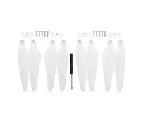 JfdLbv RC Quadcopter Drone Spare Parts Blades Propeller Blade Clip Clamp Repair Wings Accessories For H117S ZPro Z2(White Props 8pcs)
