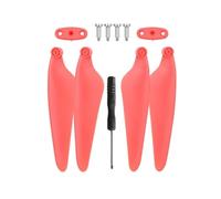 JfdLbv RC Quadcopter Drone Spare Parts Blades Propeller Blade Clip Clamp Repair Wings Accessories For H117S ZPro Z2(Red Props 4pcs)