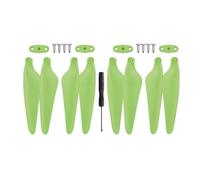 JfdLbv RC Quadcopter Drone Spare Parts Blades Propeller Blade Clip Clamp Repair Wings Accessories For H117S ZPro Z2(Green Props 8pcs)
