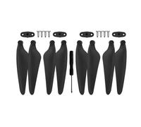 JfdLbv RC Quadcopter Drone Spare Parts Blades Propeller Blade Clip Clamp Repair Wings Accessories For H117S ZPro Z2(Black Props 8pcs)