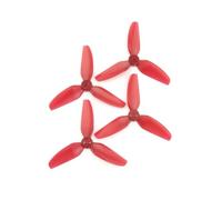 JfdLbv T3x3x3 PC 3Inch 3 Blade Polycarbonate Propeller 3 Hole Mount Drone Quadcopter For FPV(T3X3X3 2Pairs Red)