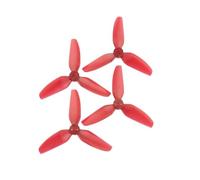 JfdLbv T3x3x3 PC 3Inch 3 Blade Polycarbonate Propeller 3 Hole Mount Drone Quadcopter For FPV(T3X3X3 2Pairs Red)
