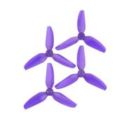 JfdLbv T3x3x3 PC 3Inch 3 Blade Polycarbonate Propeller 3 Hole Mount Drone Quadcopter For FPV(T3X3X3 2Pairs Purple)