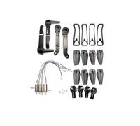 JfdLbv Toy Engines Gear Propeller Motor Guard Foldable Arm Spare Parts For LS E525 E88 Rc Drone(3 e525 e88 black)