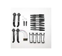 JfdLbv Toy Engines Gear Propeller Motor Guard Foldable Arm Spare Parts For LS E525 E88 Rc Drone(4 e525 e88 black)