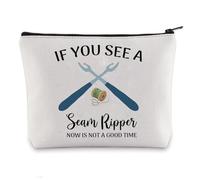 JFEHBFL Quilting Gift Sewing Makeup Bag for Sewing Lover Cosmetic Bag with Zipper Travel Toiletry Makeup Pouch for Birthday Christmas Gift