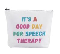 JFEHBFL Speech Therapy Gifts Makeup Bag, Funny Speech Pathologist Gifts, Speech Language Therapist Medical Cosmetic Bag SLP Gifts for Women Language Teacher Speech Therapy Assistant