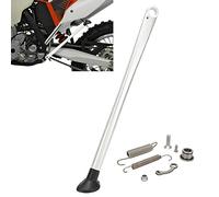 JFG RACING Dirt Bike Kickstand Side Stand Forging Aluminum With Springs For XC XCW XCF EXC EXCF 150 200 250 300 350 400 450 500 505 530 2008-2015 Silver