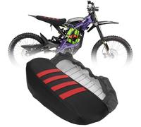JFG RACING Dirt Bike Seat Cover,Motorcycle Anti-Slip Pad Seat Cover for Sur-Ron X/S Sur Ron Light Bee Electric Bike-Red