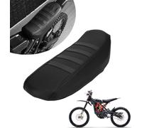 JFG RACING Dirt Bike Seat Cover, PVC Motorcycle Seat Cover Anti-Slip Pad for Sur-Ron X/S Sur Ron Light Bee Electric Bike - Black