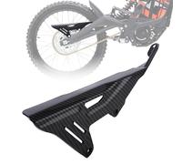 JFG RACING Motorcycle Chain Guard,Carbon Chain Guard Cover Sprocket Guard Cover Chain Protector for Sur Ron Light Bee S/X-Carbon Fiber Pattern