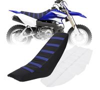 JFG RACING Motorcycle Seat Cover,Universal Motorcycle Rubber Gripper Soft Skin Covers For Motorcycle Dirt Pit Bike Off-Road-Blue, dirt bike-blue