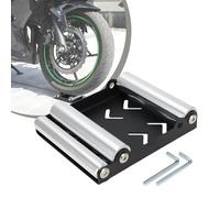 JFG RACING Motorcycle Wheel Cleaning Roller Stand,Universal Rear/Front Wheel Stand for Street Motorcycles Chain Cleaning Wheel Cleaning