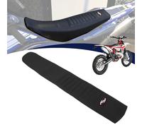 JFG RACING Universal Motorcycle Seat Cover, Rubber Gripper Soft Skin Covers for Dirt Bike Pit Bike Motocross Supermoto-Black