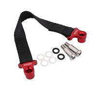 JFG RACING Universal Motorcycle Towing Strap Towing Loop Lashing Straps,Heavy-Duty Rescue Pull Drag Belt For Motocross Dirt Bike - Red
