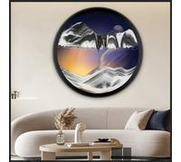 JFGCTYHXY Flowing Sand Art, Moving Sand Art 360 Degree Rotating Painting Wall Multiple Sizes(K,17.3IN)