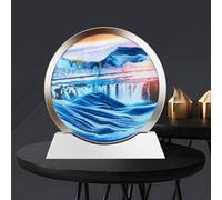 JFGCTYHXY Flowing Sand Art, Moving Sand Art Frame Round(E1,12in)
