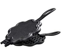 JFGCTYHXY Square Frying pan, Heart Shaped Cast Iron Waffle Pot, Baking, No Coating, No Stick,Thickener, Suitable for Cake