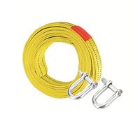 JFGCTYHXY Towing rope, Tow rope with Safety Hooks-Emergency Off Road Towing Rope-Pull 5 tons-4 meters long-Eagle claw steel hook/carbon steel U