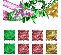 JFGDVW 8 Pcs Christmas Ceiling Decorations, Foil Christmas Decorations, Festive Hanging Decorations, For Xmas New Year Party Supplies Xmas Decor (Multi-Coloured)