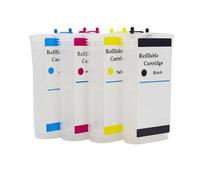 JFGIkLFD 130ML Refillable Ink Cartridge Compatible With Arc Chips Compatible With Designjet 500 510 800 800ps Plotters HP10 HP82 HP500 Printer(HP500 With ARC Chip)