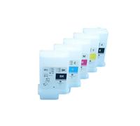 JFGIkLFD 5 Pack 5 Color 130ml PFI 120 Refillable Ink Cartridges Compatible With TM200 TM205 TM300 TM305 Empty Cartridges