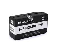 JFGIkLFD Compatible 712 XL Ink Cartridge 3ED71A 3ED67A Compatible With HP712 Compatible With DesignJet T210 T230 T250 T650 T630 Inkjet Refurbish printer(1pcs Black)