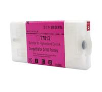 JFGIkLFD Compatible Empty Refillable Ink Cartridge With Chips T7811 T7816 Compatible With Frontier-S DX-100 DX100 Printer 200ML Per Cartridge(Refillable T7813-M)