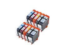 JFGIkLFD Compatible Ink Cartridge BLOOM PGI 520 CLI 521 For IP3600 IP4600 IP4700 MX860 MX870 MP540 MP550 MP560 Printers(5color 2set)
