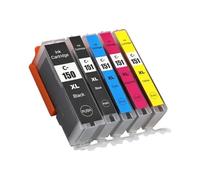 JFGIkLFD Compatible Ink Cartridge DAT PGI 150 CLI 151 For IP7210 MG5410 MG5510 MG6410 MG6610 MG5610 MX921 MX721 IX6810 Printers Works With PGI150 CLI151(1Set-5PCS)