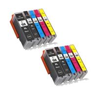 JFGIkLFD Compatible Ink Cartridge DAT PGI 150 CLI 151 For IP7210 MG5410 MG5510 MG6410 MG6610 MG5610 MX921 MX721 IX6810 Printers Works With PGI150 CLI151(2Set-10PCS)