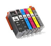 JFGIkLFD Compatible Ink Cartridge DAT PGI 150 CLI 151 For IP7210 MG5410 MG5510 MG6410 MG6610 MG5610 MX921 MX721 IX6810 Printers Works With PGI150 CLI151(1Set-6PCS)