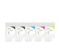 JFGIkLFD PFI-120 Refillable Ink Cartridge Compatible With TM Series 130ML 5 Colors Set Compatible With TM-200 TM-205 TM-300 TM-305