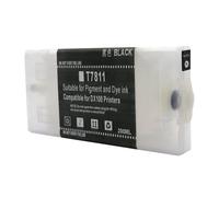 JFGIkLFD T7811-T7816 Refillable Ink Cartridges With Chips Compatible Compatible With Frontier-S DX-100 DX100 Refurbish printer Available In 6 Colors(T7811-BK)
