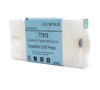 JFGIkLFD T7811-T7816 Refillable Ink Cartridges With Chips Compatible Compatible With Frontier-S DX-100 DX100 Refurbish printer Available In 6 Colors(T7815-LC)