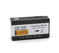 JFGIkLFD Universal Ink Cartridge Compatible With 955XL 952XL 953XL 954XL Compatible With Officejet Pro 7740 8210 8710 8716 8720 8730 8740 P2724dw Printer(1PCS Black)