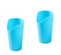 JFGLORIX 2pcs Nosey Cups 8.7oz,Elderly Care Cups for Physical Therapy Recovery and Rehabilitation