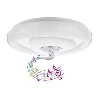 JFISQ Ceiling Light with Bluetooth Speaker LED Bathroom Music Ceiling Lamp, App & Remote Control, New Starry Sky Lamp Shade for Living Room Bedroom Children