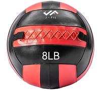 JFIT j/fit Wall Medicine Ball, Red/Black, 8 LB (20-0051)