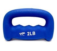 JFIT Neoprene D-Grip Dumbbell Weight, 2LB, 2 Pound