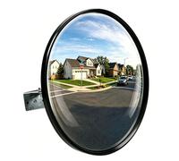 JFIYETH 12-Inch Traffic Mirror - 160° Adjustable Wide-Angle Convex Safety Mirror for Driveways, Garages, Warehouses & Parking Lots, Indoor/Outdoor Blind Spot Coverage
