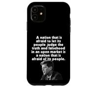 JFK Nation afraid to let people judge truth fears it people Case for iPhone 11